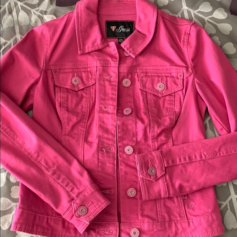 GUESS - Jean Jacket - Pink - Size M